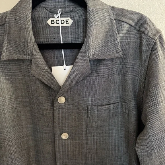 NEW | BODE Grey Shirt Jacket - Picture 3 of 13